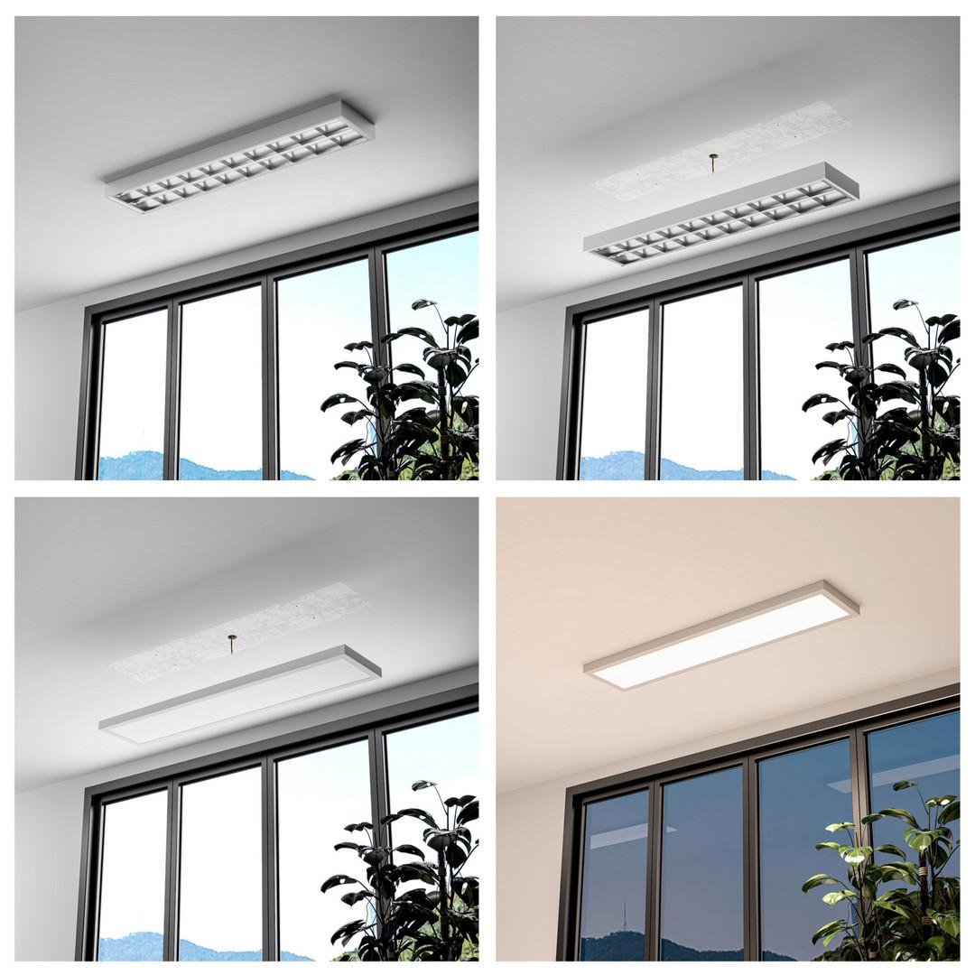 Obrázek produktu Deko-Light stropní přisazené svítidlo - Pro Office Sano 1525, 43W, DIM, 3000/4000K, bílá - LIGHT IMPRESSIONS 4 Obrázek produktu Deko-Light stropní přisazené svítidlo - Pro Office Sano 1525, 43W, DIM, 3000/4000K, bílá - LIGHT IMPRESSIONS 4