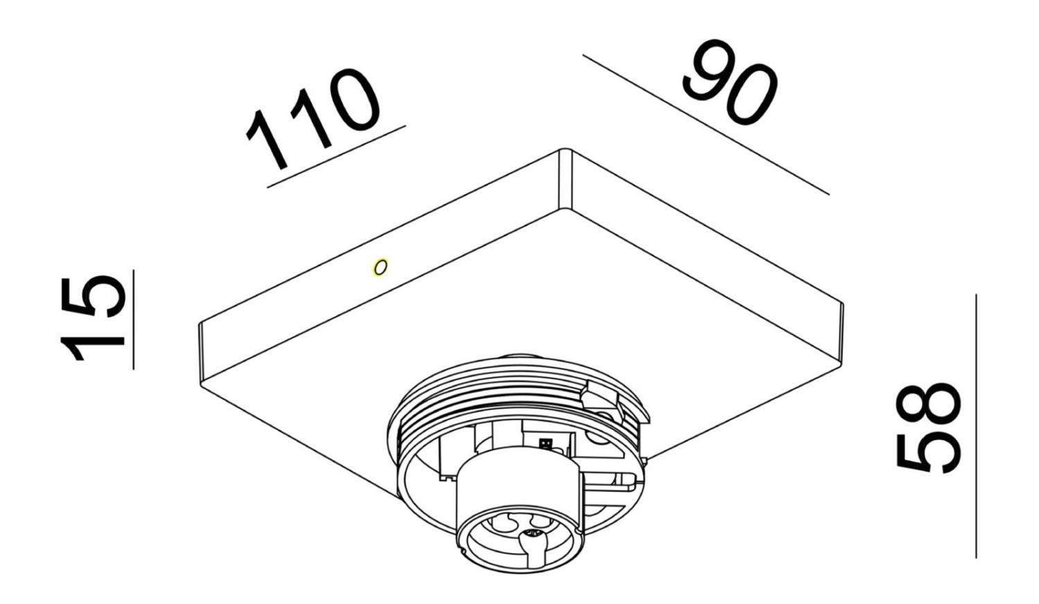Obrázek produktu Deko-Light stropní přisazené svítidlo - Can Tilt hranatá základna, 1x 7,5 W GU10, černá - LIGHT IMPRESSIONS 10 Obrázek produktu Deko-Light stropní přisazené svítidlo - Can Tilt hranatá základna, 1x 7,5 W GU10, černá - LIGHT IMPRESSIONS 10