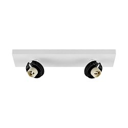 Obrázek pro produkt Deko-Light stropní přisazené svítidlo Can Tilt hranatá základna, 2x 7,5 W GU10, bílá - DEKOLIGHT