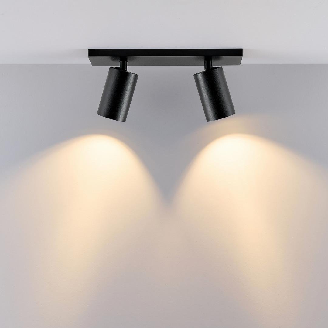 Obrázek produktu Deko-Light stropní přisazené svítidlo - Can Tilt hranatá základna, 2x 7,5 W GU10, černá - LIGHT IMPRESSIONS 4 Obrázek produktu Deko-Light stropní přisazené svítidlo - Can Tilt hranatá základna, 2x 7,5 W GU10, černá - LIGHT IMPRESSIONS 4