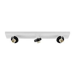 Obrázek pro produkt Deko-Light stropní přisazené svítidlo Can Tilt hranatá základna, 3x 7,5 W GU10, bílá - DEKOLIGHT
