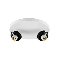 Obrázek pro produkt Deko-Light stropní přisazené svítidlo Can Tilt kulaté základna, 2x 7,5 W GU10, bílá - DEKOLIGHT