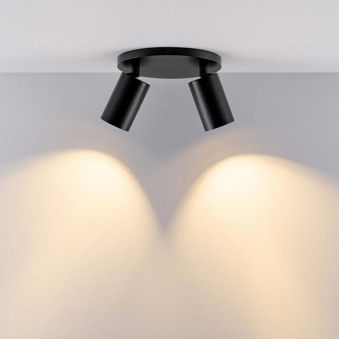 Obrázek produktu Deko-Light stropní přisazené svítidlo - Can Tilt kulaté základna, 2x 7,5 W GU10, černá - LIGHT IMPRESSIONS 4 Obrázek produktu Deko-Light stropní přisazené svítidlo - Can Tilt kulaté základna, 2x 7,5 W GU10, černá - LIGHT IMPRESSIONS 4