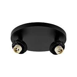 Obrázek pro produkt Deko-Light stropní přisazené svítidlo Can Tilt kulaté základna, 2x 7,5 W GU10, černá - DEKOLIGHT