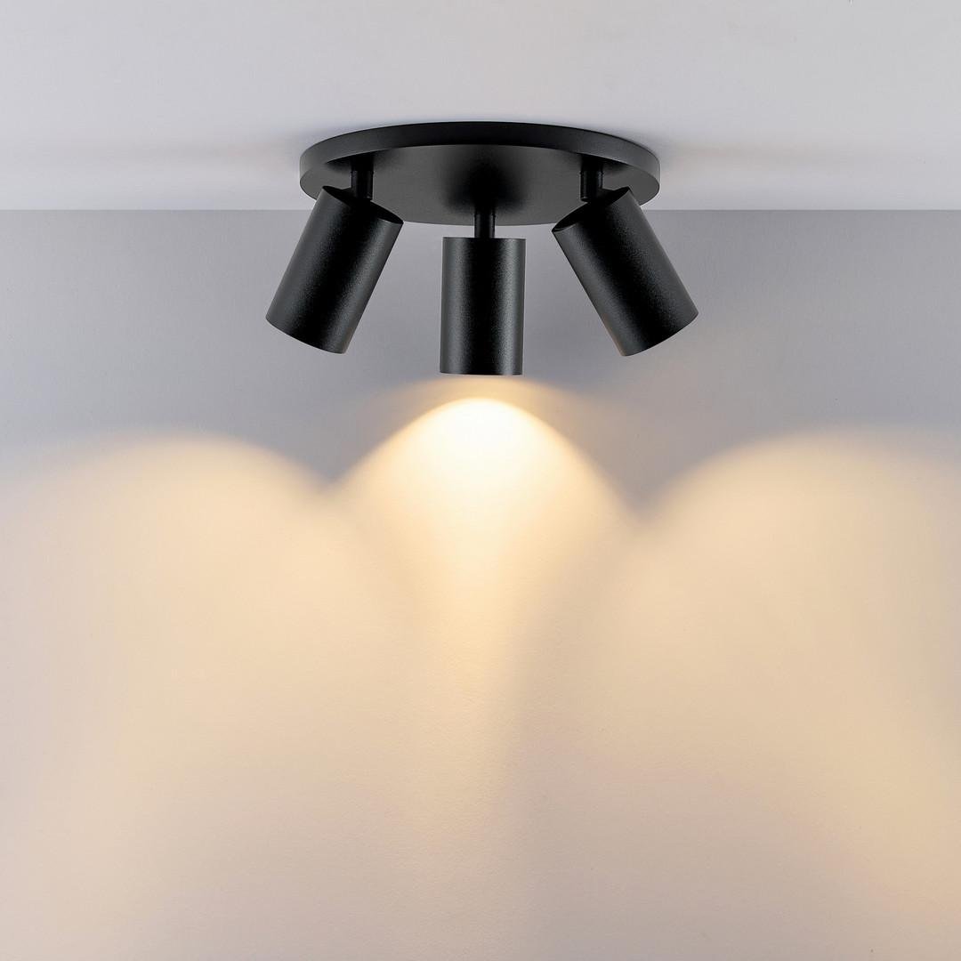 Obrázek produktu Deko-Light stropní přisazené svítidlo - Can Tilt kulaté základna, 3x 7,5 W GU10, černá - LIGHT IMPRESSIONS 4 Obrázek produktu Deko-Light stropní přisazené svítidlo - Can Tilt kulaté základna, 3x 7,5 W GU10, černá - LIGHT IMPRESSIONS 4