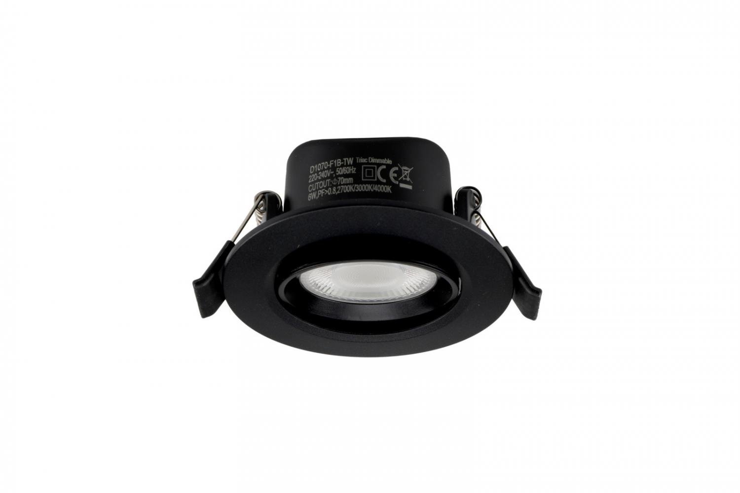 IMPR 565456 Deko-Light vestavné bodové svítidlo - Surtur Tilt 68, 6 W, DIM, 2700/3000/4000 K, černá - LIGHT IMPRESSIONS