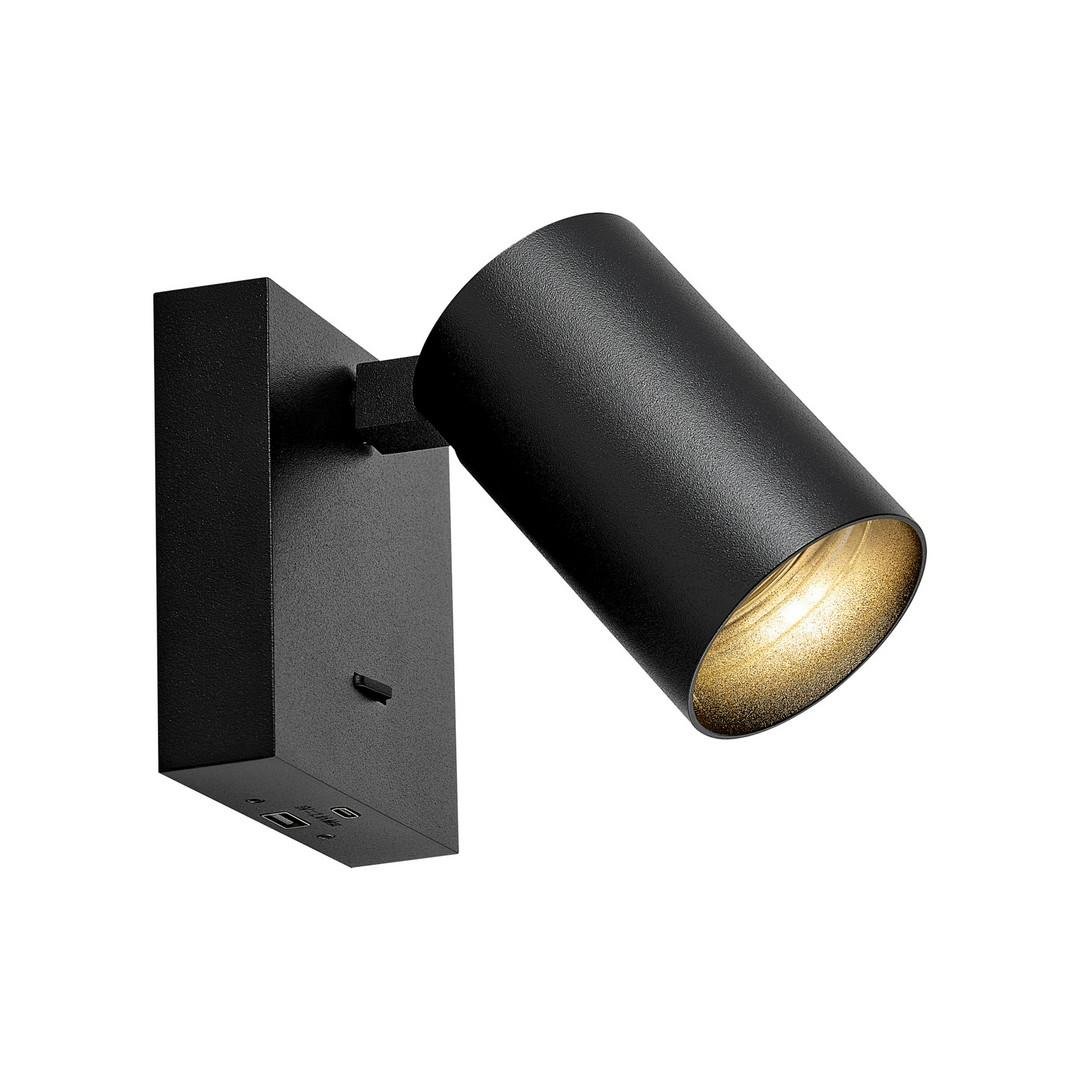 IMPR 341348 Deko-Light svítidlo na čtení Can Tilt hranatá základna s USB, 1x 7,5 W GU10, černá (obrázek 3)