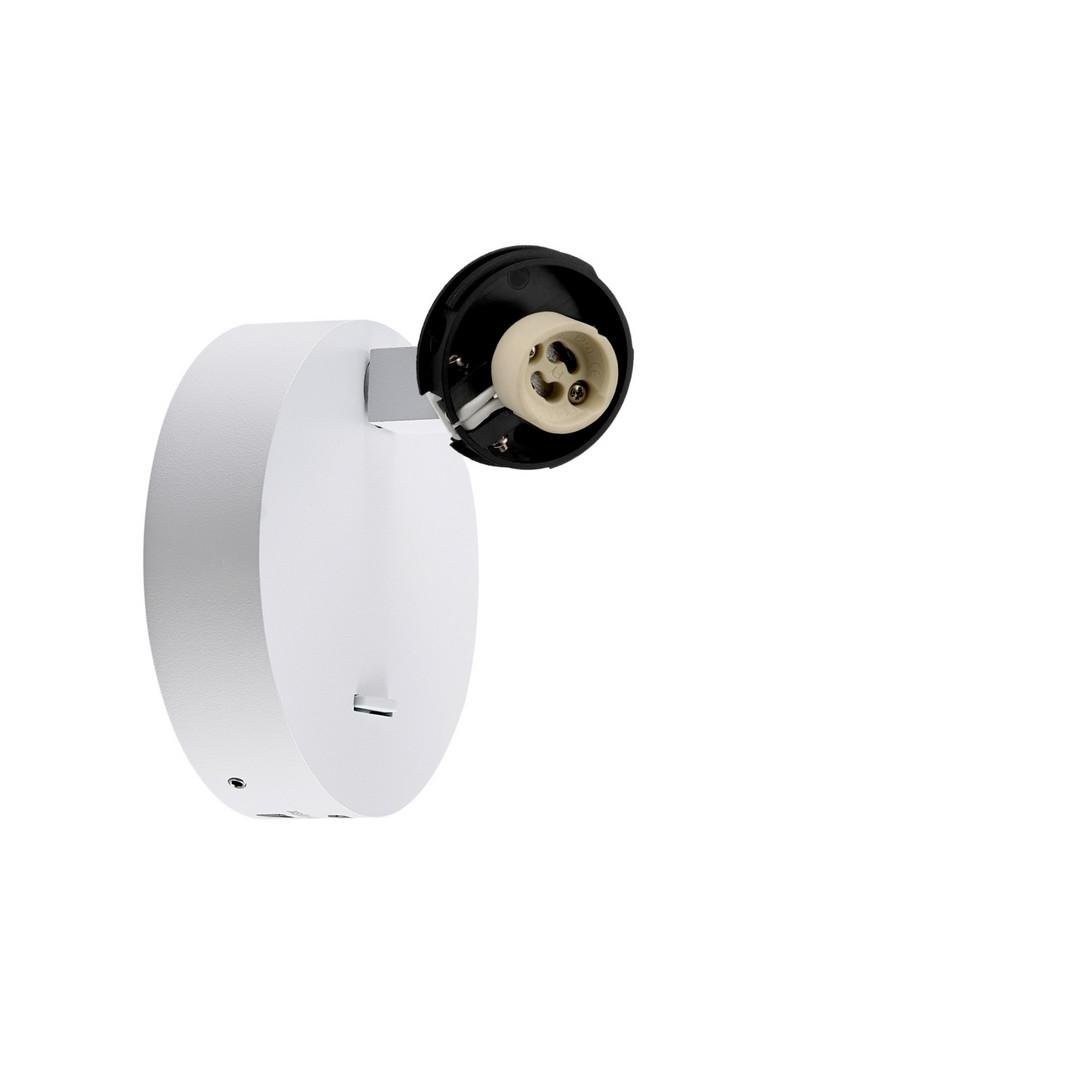 IMPR 341351 Deko-Light svítidlo na čtení Can Tilt kulaté USB základna, 1x 7,5 W GU10, bílá - LIGHT IMPRESSIONS