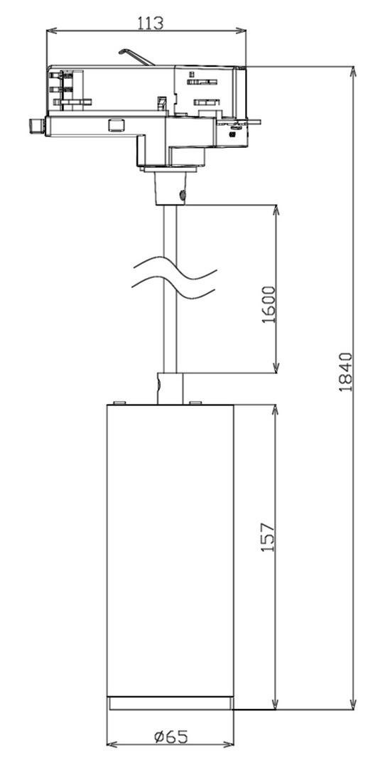 IMPR 707234 Deko-Light 3-fázové závěsné svítidlo - Lucea 10 CCT, 11 W, DALI, 3000/4000 K, bílá (obrázek 12)