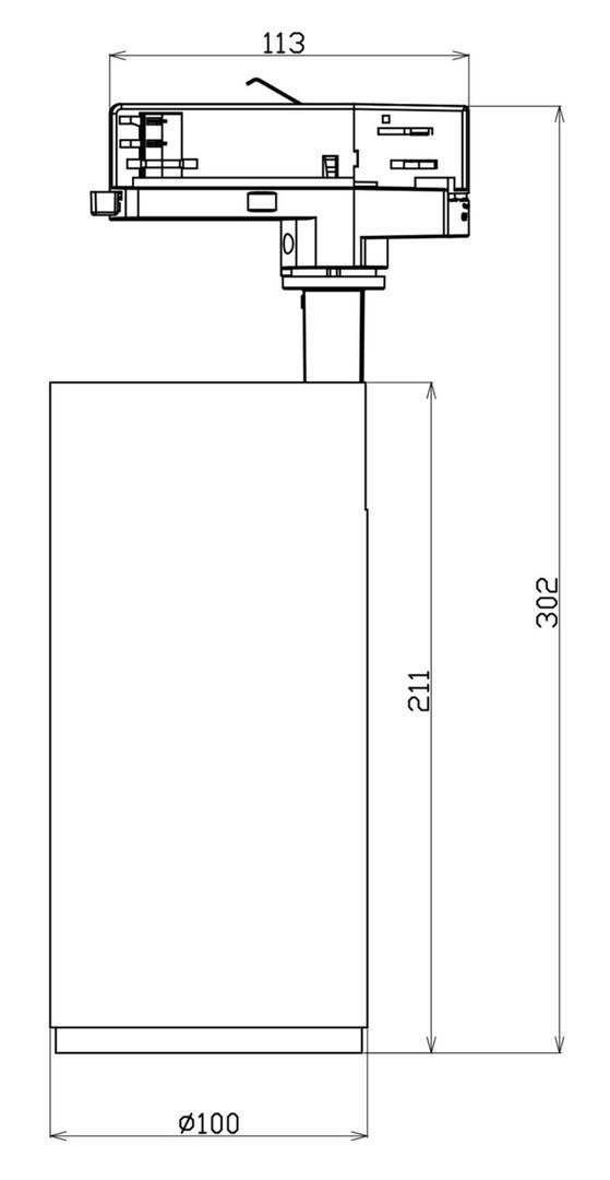 IMPR 707232 Deko-Light 3-fázové bodové svítidlo - Lucea 30 CCT Tilt, 33 W, DALI, 3000/4000 K, bílá (obrázek 10)