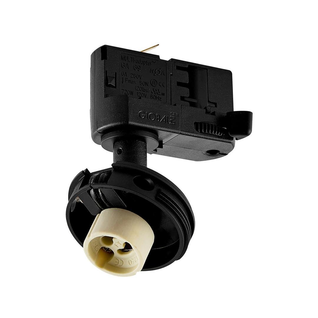 IMPR 707247 Deko-Light 3-fázové bodové svítidlo Can základna, 1x max. 7,5 W GU10, černá - LIGHT IMPRESSIONS