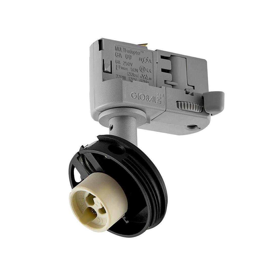 IMPR 707248 Deko-Light 3-fázové bodové svítidlo Can základna, 1x max. 7,5 W GU10, stříbrná - LIGHT IMPRESSIONS