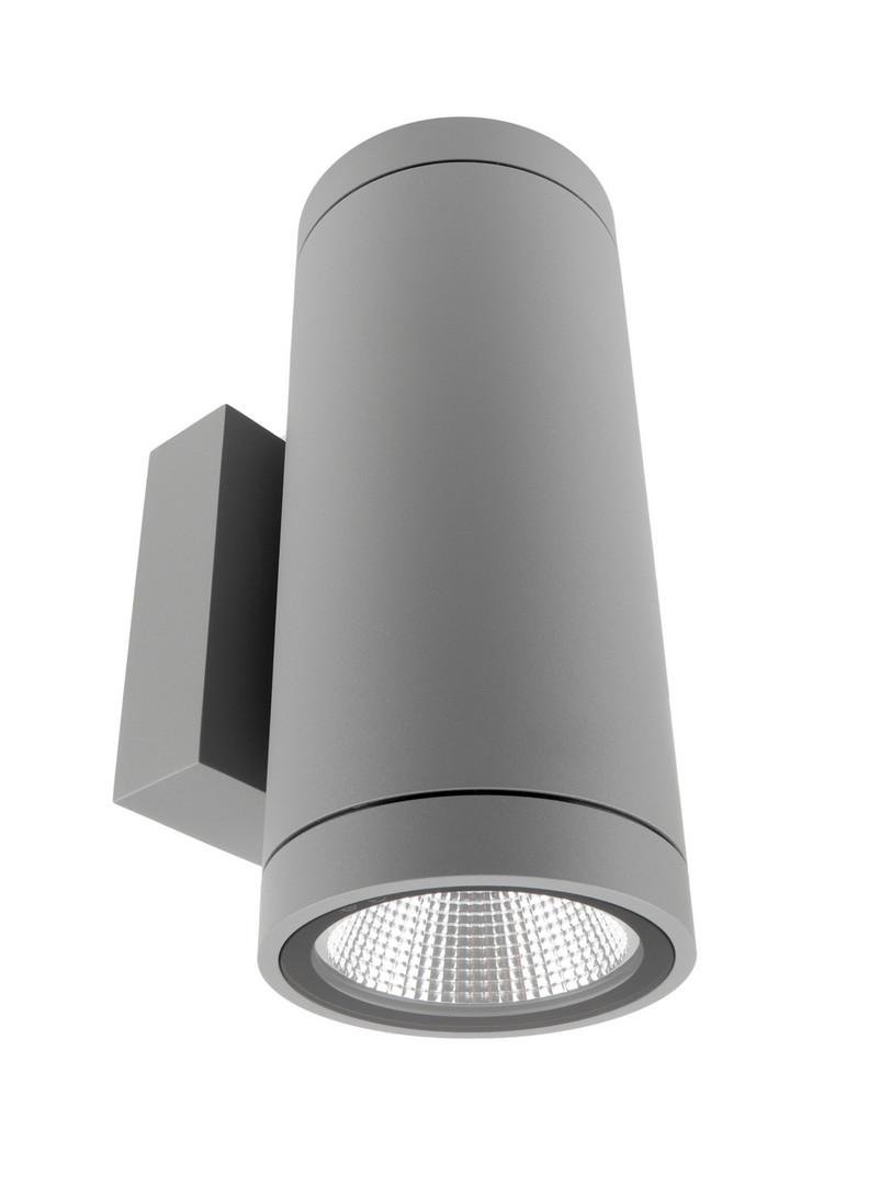 IMPR 731193 Deko-Light nástěnné přisazené svítidlo - ShoreLine Pro kulaté Up+Down, 20 W, DIM, 3000/4000 K, světlešedá - LIGHT IMPRESSIONS