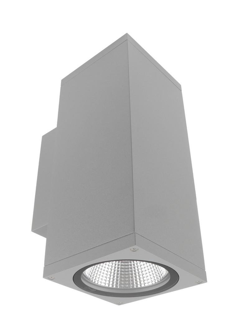 IMPR 731199 Deko-Light nástěnné přisazené svítidlo - ShoreLine Pro hranaté Up+Down, 21 W, DIM, 3000/4000 K, světlešedá - LIGHT IMPRESSIONS