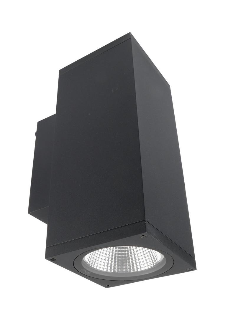 IMPR 731200 Deko-Light nástěnné přisazené svítidlo - ShoreLine Pro hranaté Up+Down, 21 W, DIM, 3000/4000 K, tmavěšedá - LIGHT IMPRESSIONS