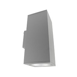 Obrázek pro produkt Deko-Light nástěnné přisazené svítidlo - ShoreLine Pro hranaté Up+Down, 55 W, DIM, 3000/4000K, světlešedá - LIGHT IMPRESSIONS