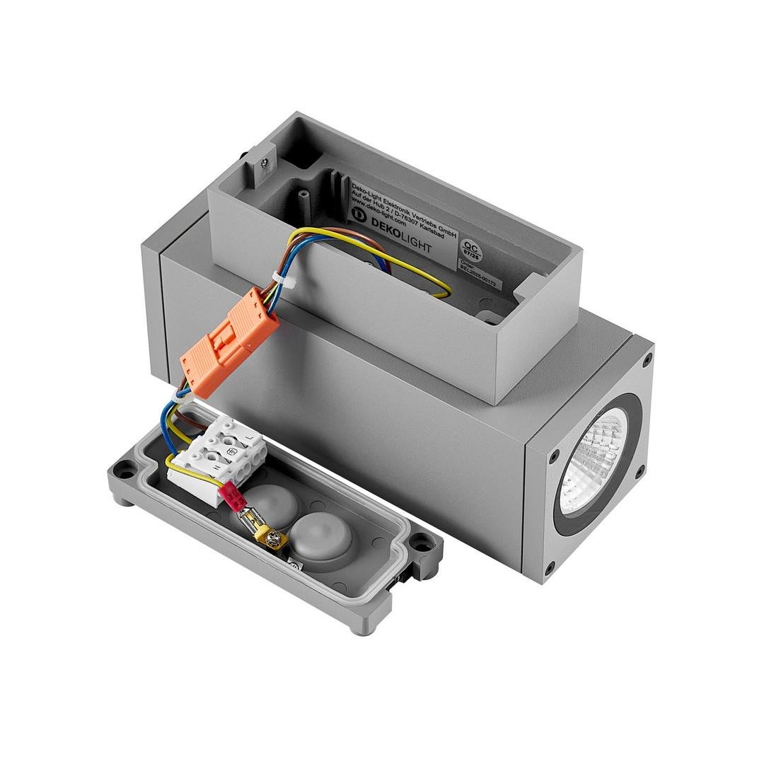 IMPR 731208 Deko-Light nástěnné přisazené svítidlo - ShoreLine Pro hranaté Up+Down, 7,5 W, 3000/4000 K, DIM, světlešedá (obrázek 3)