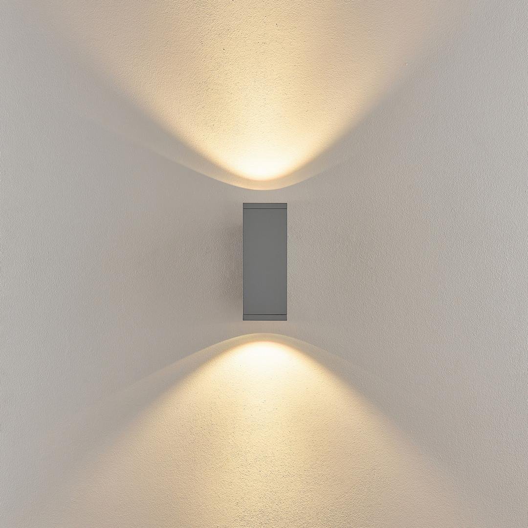 IMPR 731208 Deko-Light nástěnné přisazené svítidlo - ShoreLine Pro hranaté Up+Down, 7,5 W, 3000/4000 K, DIM, světlešedá (obrázek 4)