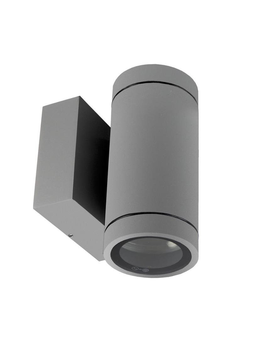 IMPR 731214 Deko-Light nástěnné přisazené svítidlo - ShoreLine Pro kulaté Up+Down, 2x max. 7,5 W GU10, světlešedá - LIGHT IMPRESSIONS