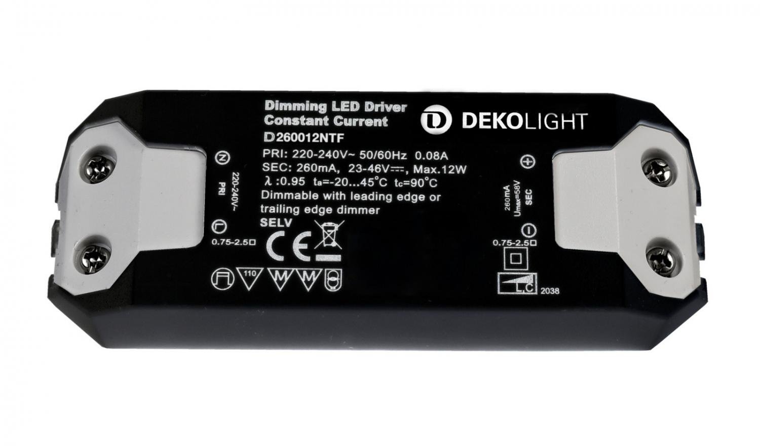 IMPR 862285 Deko-Light napájení stmívatelné - BASIC, DIM, CC, D26012UF/12W - LIGHT IMPRESSIONS