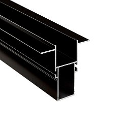 Obrázek pro produkt Deko-Light profil - Combo fasádní profil s prostorem pro trafo s křídly, 3mm, 1m černá - LIGHT IMPRESSIONS