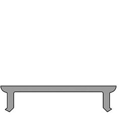 Obrázek pro produkt Deko-Light profil kryt - kryt P-10-12, 2m, černá - LIGHT IMPRESSIONS