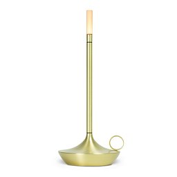 Obrázek pro produkt Designová nabíjecí stolní lampa Wick mosaz 120x260mm LED 1W 2600K IP20 - Graypants