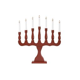 Obrázek pro produkt Svaneholm adventní červený svícen 7 žárovek - Markslöjd
