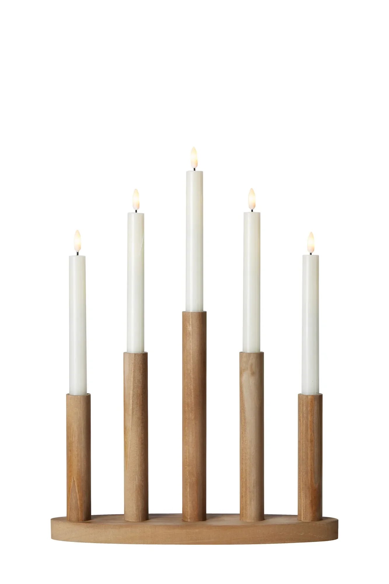 Levně MAR 706288 Miila bezdrátový adventní hnědý svícen - Markslöjd