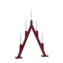 Obrázek pro produkt Bjurfors červený vánoční svícen 77 cm - Markslöjd