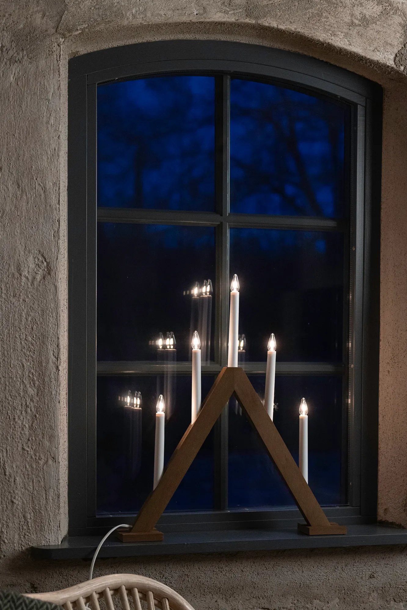 MAR 706223 Ariele dřevěný adventní svícen 47 cm - Markslöjd (obrázek 3)