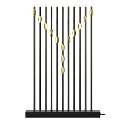 Obrázek pro produkt Necklace černý vánoční svícen - Markslöjd