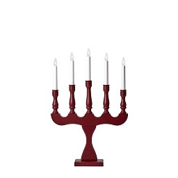 Obrázek pro produkt Svaneholm adventní červený svícen 5 žárovek - Markslöjd