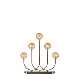 Obrázek pro produkt Enys mosazný a jantarový vánoční svícen - Markslöjd