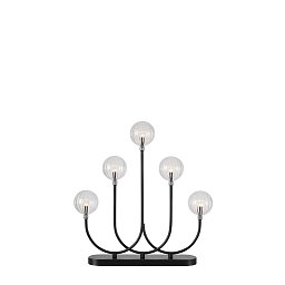 Obrázek pro produkt Enys adventní černý vánoční svícen - Markslöjd