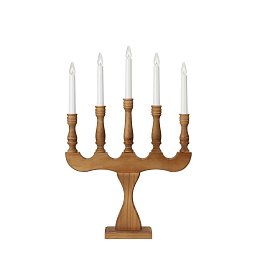 Obrázek pro produkt Svaneholm hnědý adventní svícen 5 žárovek - Markslöjd