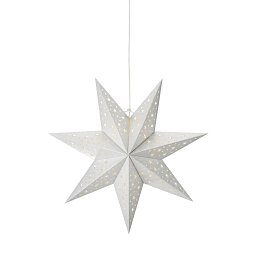 Obrázek pro produkt Blank závěsná stříbrná hvězda 45 cm - Markslöjd
