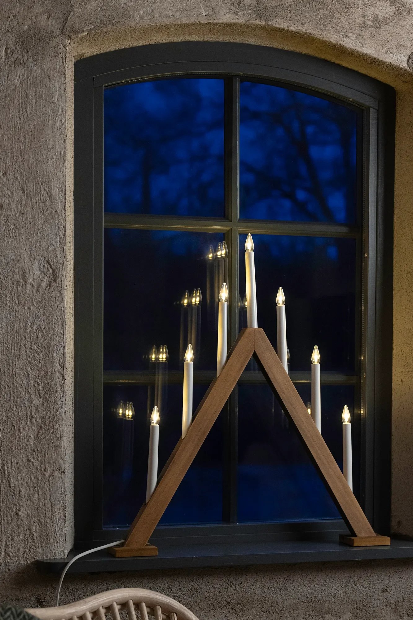 MAR 706226 Ariele dřevěný adventní svícen 54 cm - Markslöjd (obrázek 3)