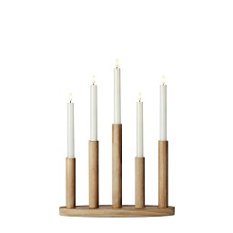 Obrázek pro produkt Milo bezdrátový adventní hnědý svícen - Markslöjd