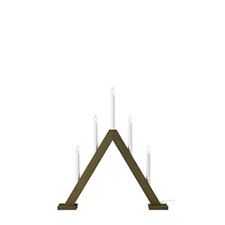Obrázek pro produkt Ariele adventní svícen tmavá hnědá 47 cm - Markslöjd