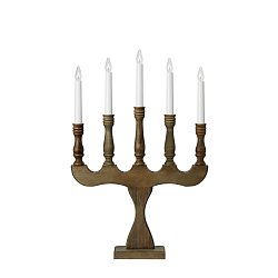 Obrázek pro produkt Svaneholm adventní dřevěný svícen 5 žárovek - Markslöjd