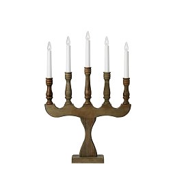 Obrázek pro produkt Svaneholm adventní dřevěný svícen 5 žárovek - Markslöjd