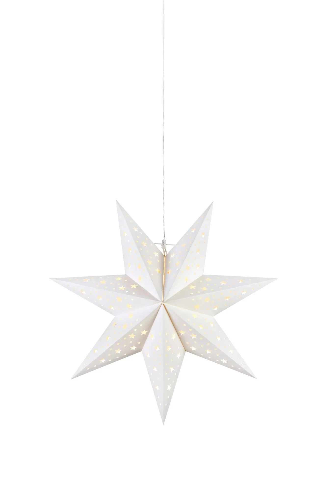 Levně MAR 705897 Blank bílá závěsná hvězda 45 cm - Markslöjd