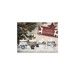 Obrázek pro produkt Canvas LED vánoční obraz 40x30 cm - Markslöjd