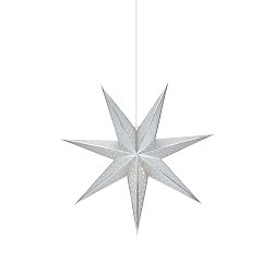 Obrázek pro produkt Glitter stříbrná závěsná hvězda 75 cm - Markslöjd