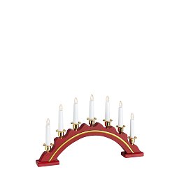 Obrázek pro produkt Celine adventní červený svícen LED - Markslöjd