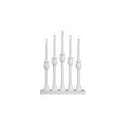 Obrázek pro produkt Lövasa dřevěný bílý svícen - Markslöjd