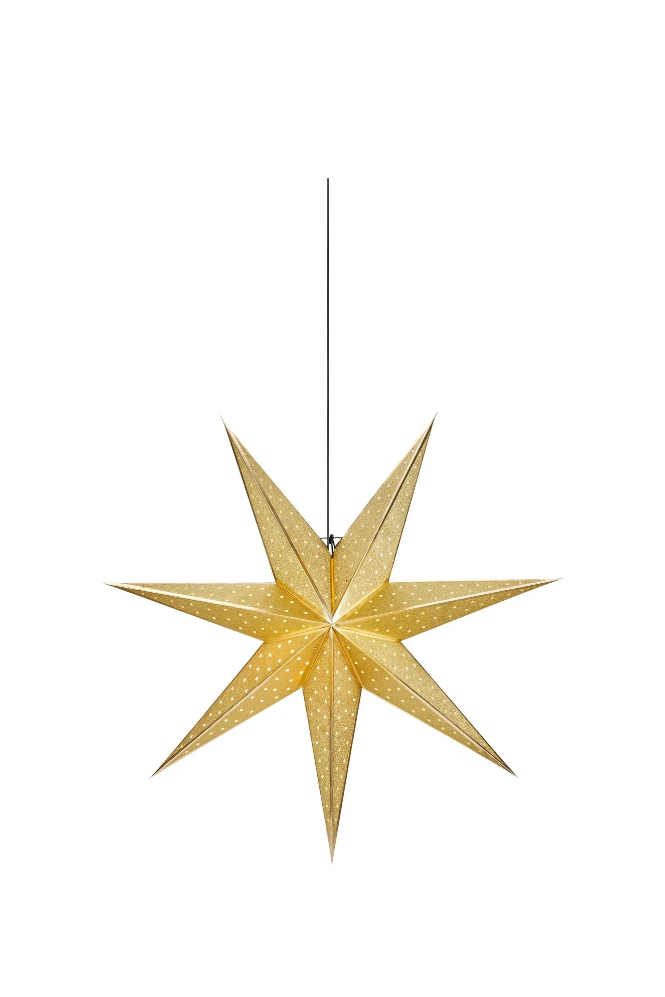 MAR 705791 Glitter zlatá závěsná hvězda 45 cm - Markslöjd