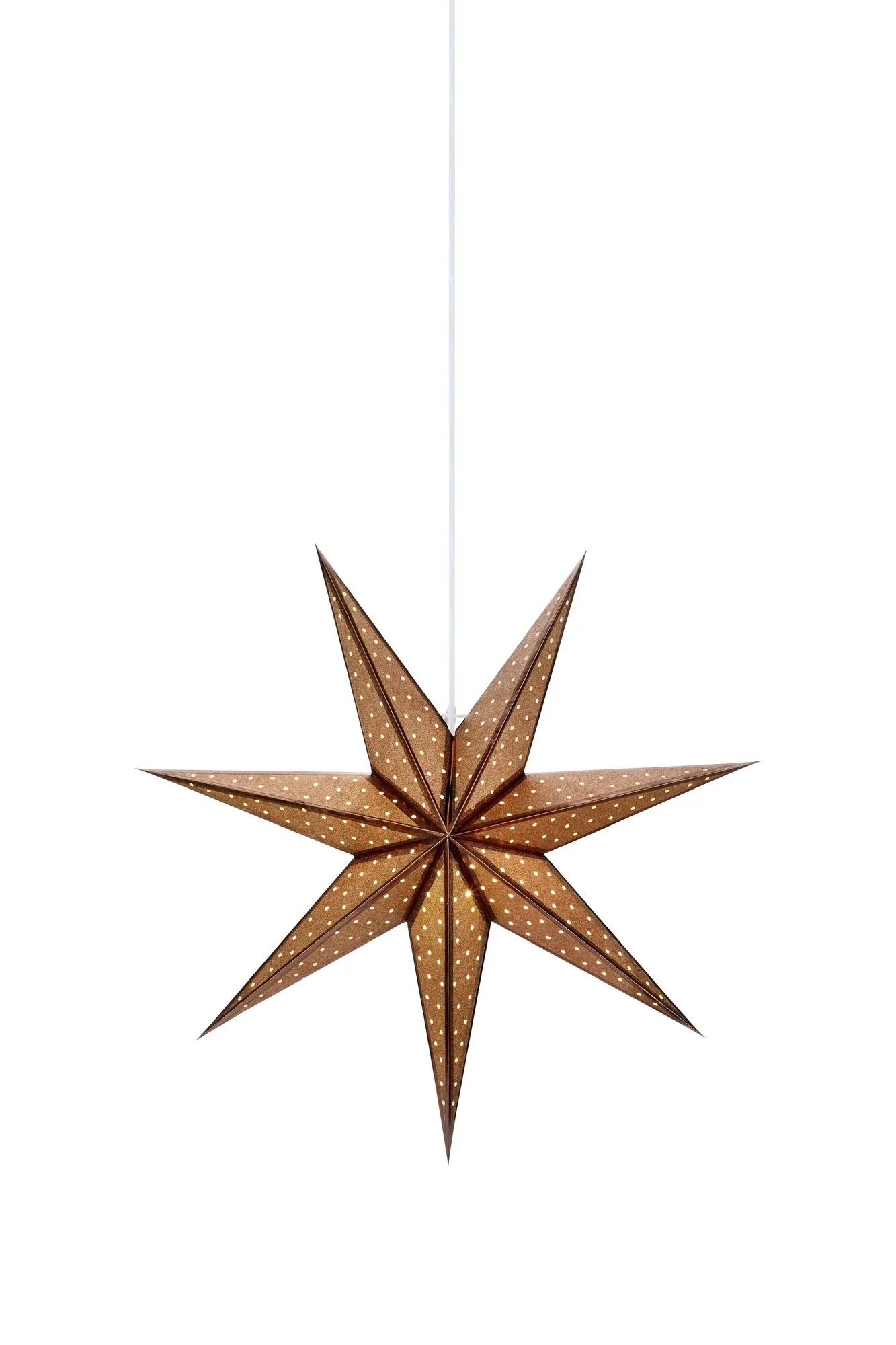MAR 705793 Glitter bronzová závěsná hvězda 45 cm - Markslöjd