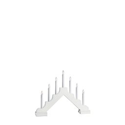 Obrázek pro produkt Evelin dřevěný bílý svícen - Markslöjd